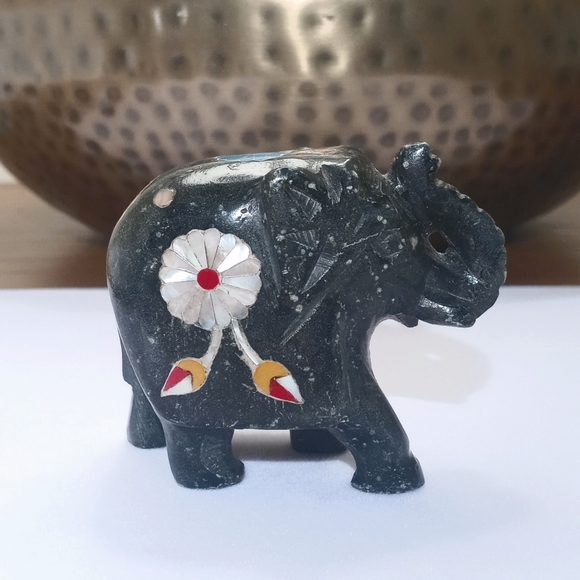 Vintage Boutique Other - Beautiful Stone Elephant Figurine from India